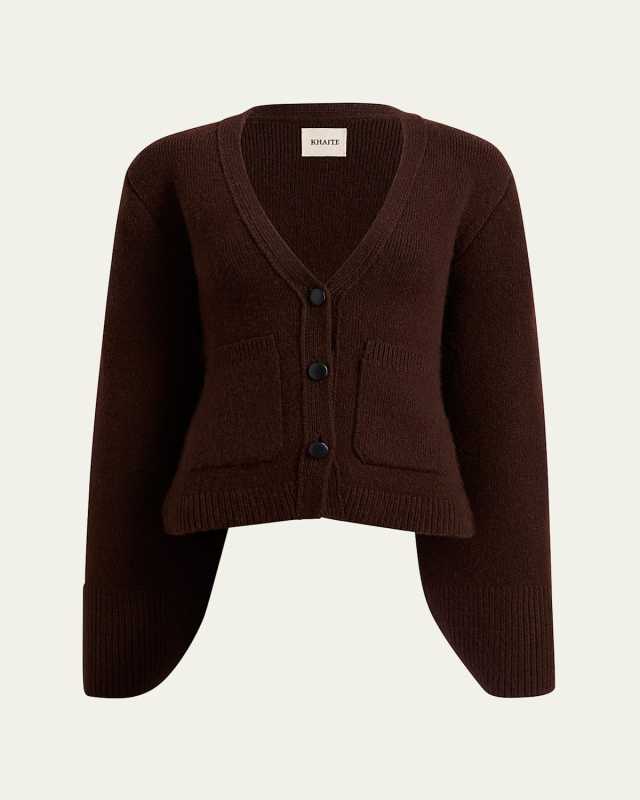 Scarlet V-Neck Cashmere Cardigan